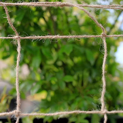 Jute Pea & Bean Support Netting Close Up