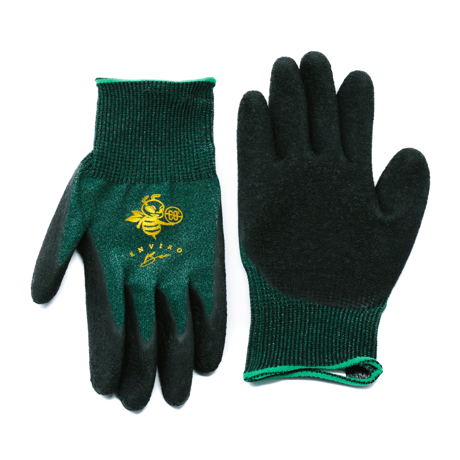 Keepers Enviro Bee Gardening Gloves front and back.