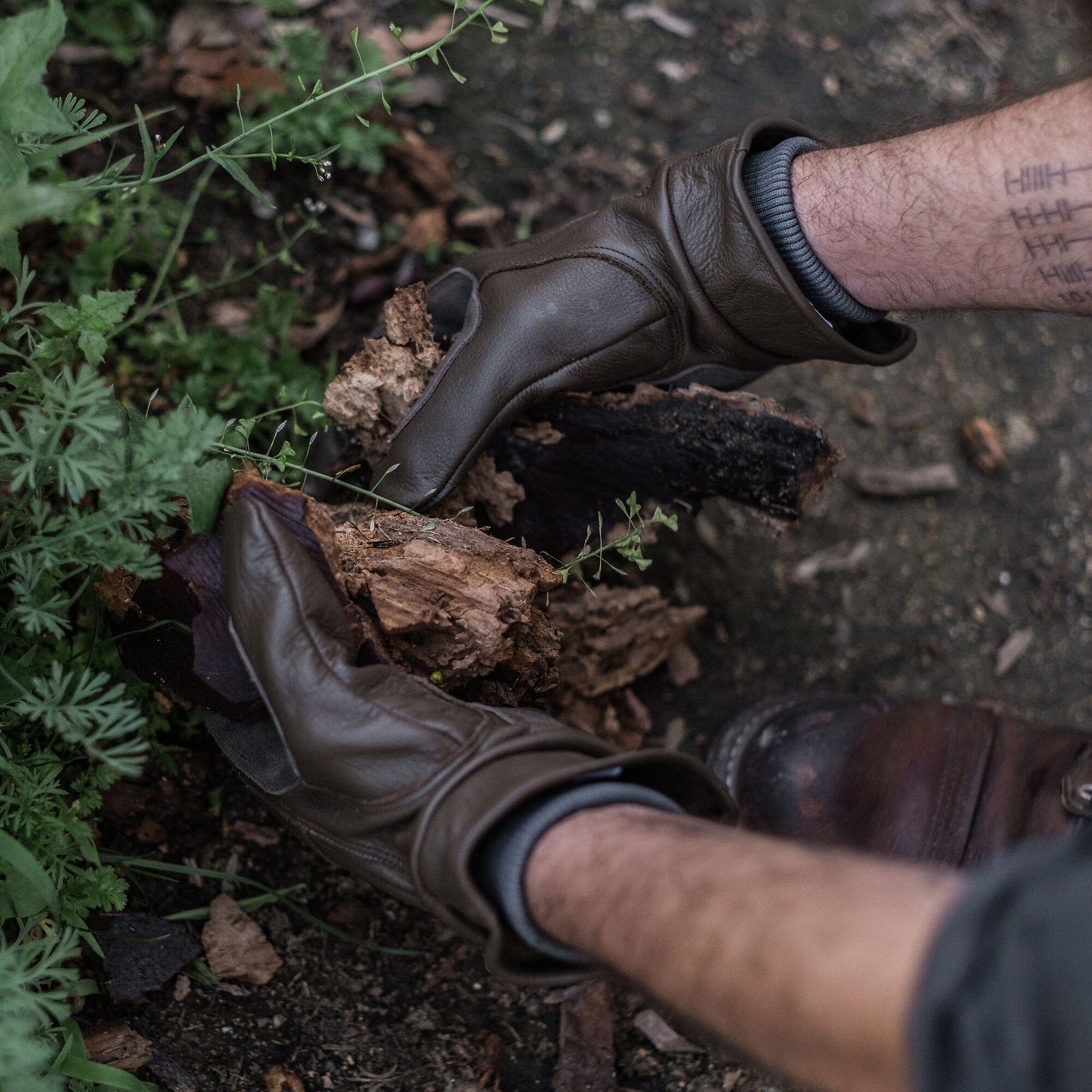 Gardening with Barebones Living Kunar Utility Gloves