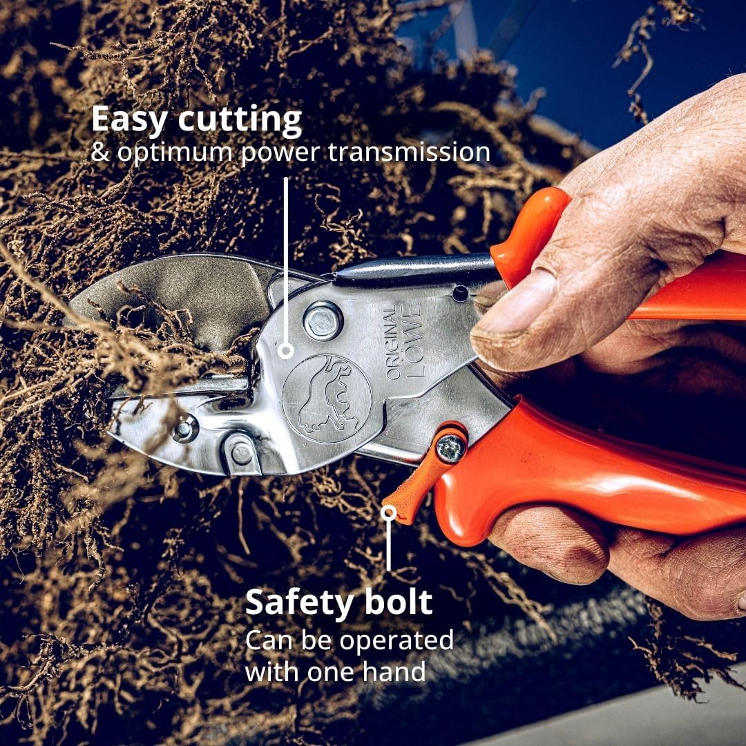 The LÖWE No1 (1.104) Original Heavy-Duty Anvil Pruner for Easy Cutting