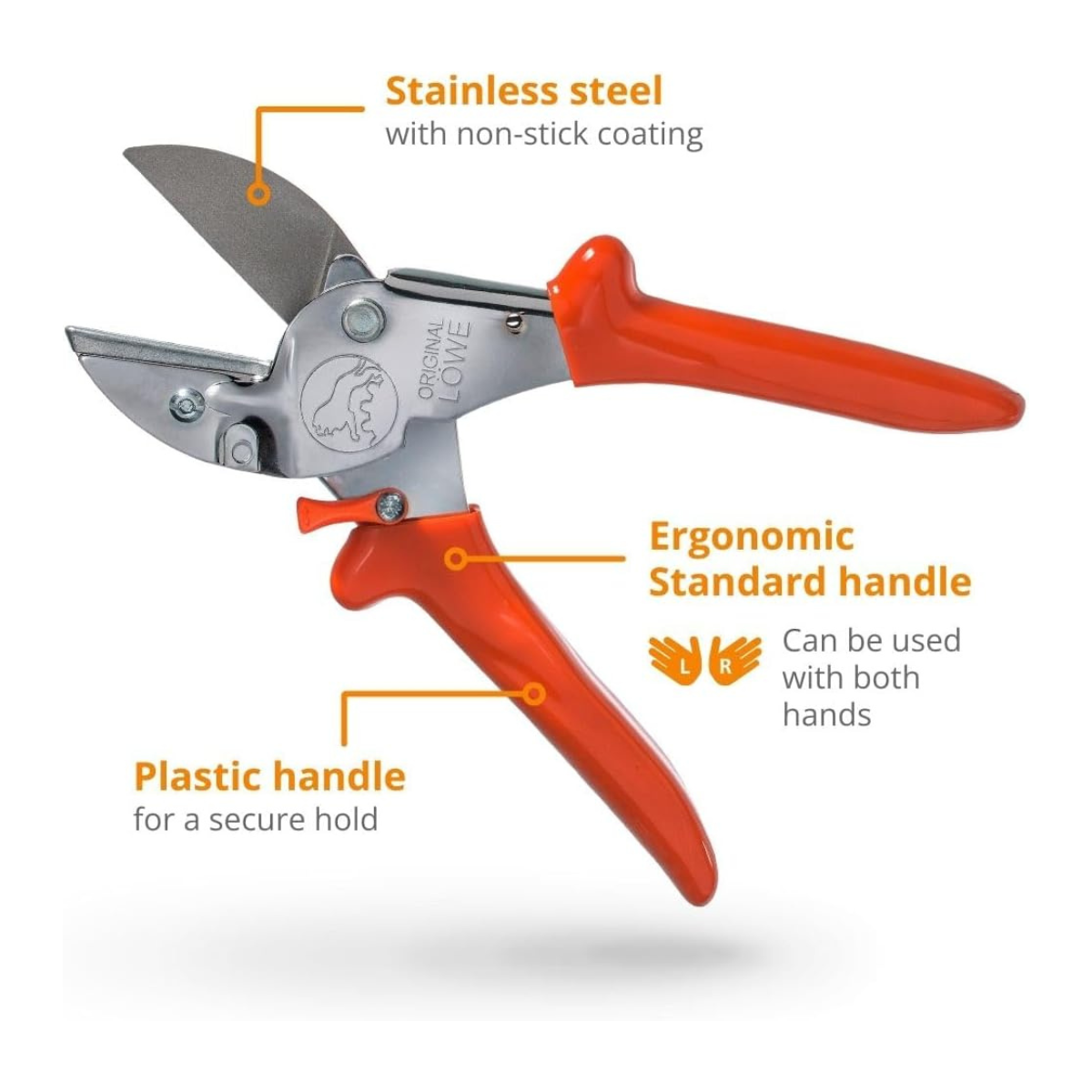 Original Löwe No1 (1.104) Heavy Duty Anvil Pruning Secateurs - Features