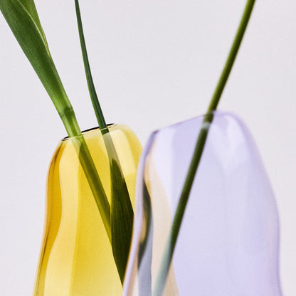 Large Casper Vases Yellow & Lilac