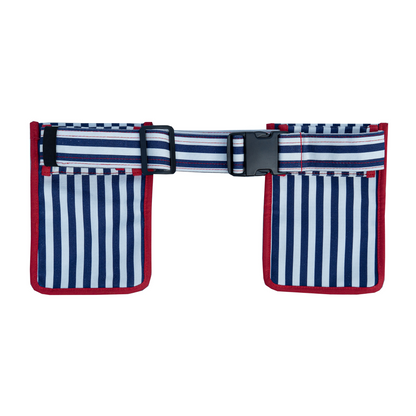 Le Sac Garden Tool Belt, Navy Stripe Back