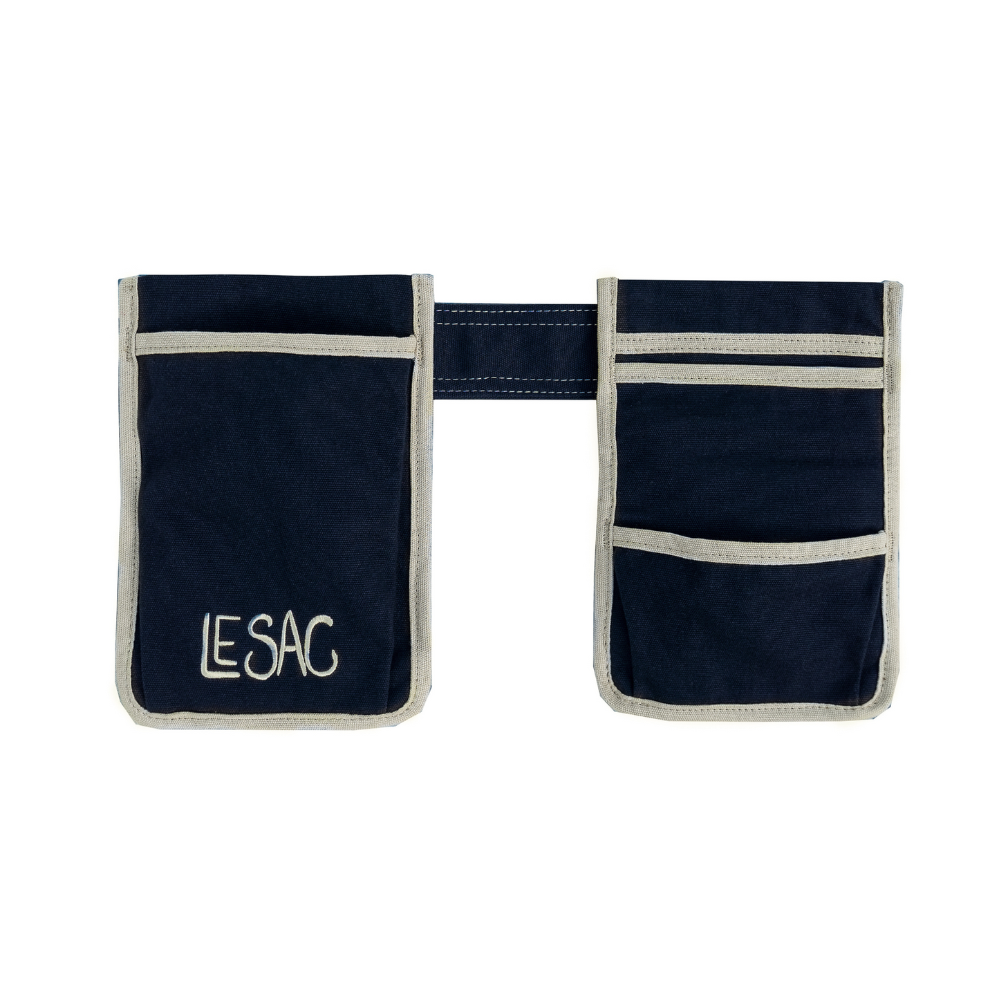 Le Sac Garden Tool Belt, Navy w/ Taupe