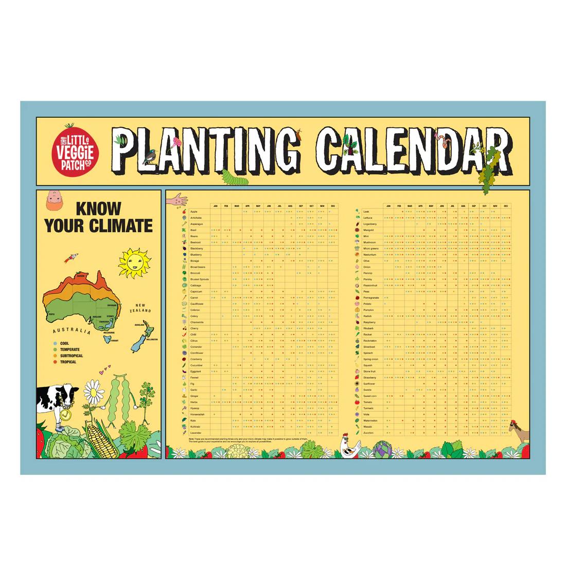 Little Veggie Patch Co. Planting Calendar