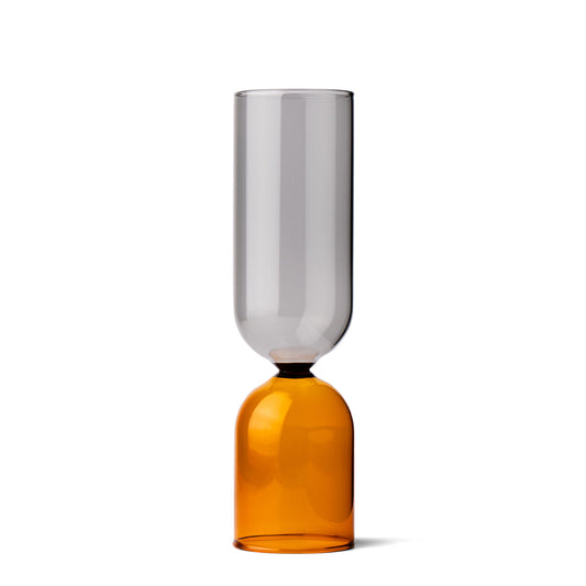 Studio Milligram Double Bubble Vase, Smoke & Amber