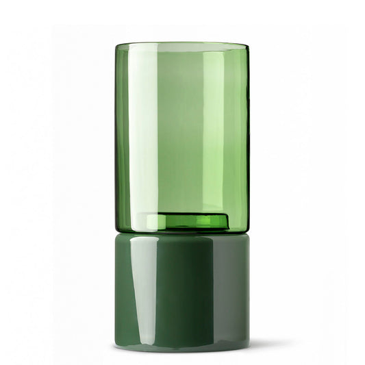 Studio Milligram Glass Flip Planter Tall, Green/Moss