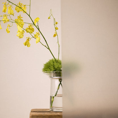 Studio Milligram Ikebana Vase, Medium with Floral Arrangement
