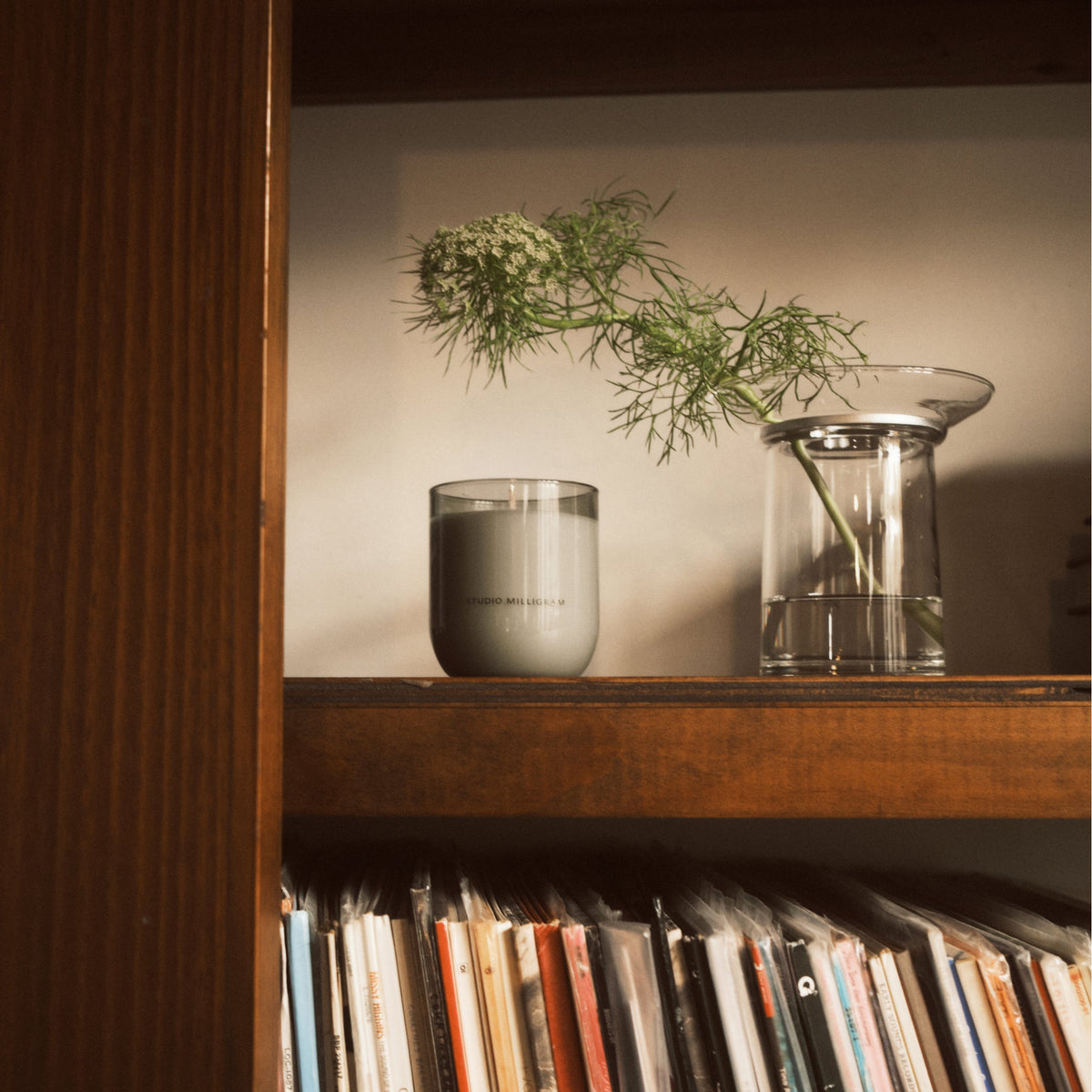 Studio Milligram Ikebana Vase on Shelf