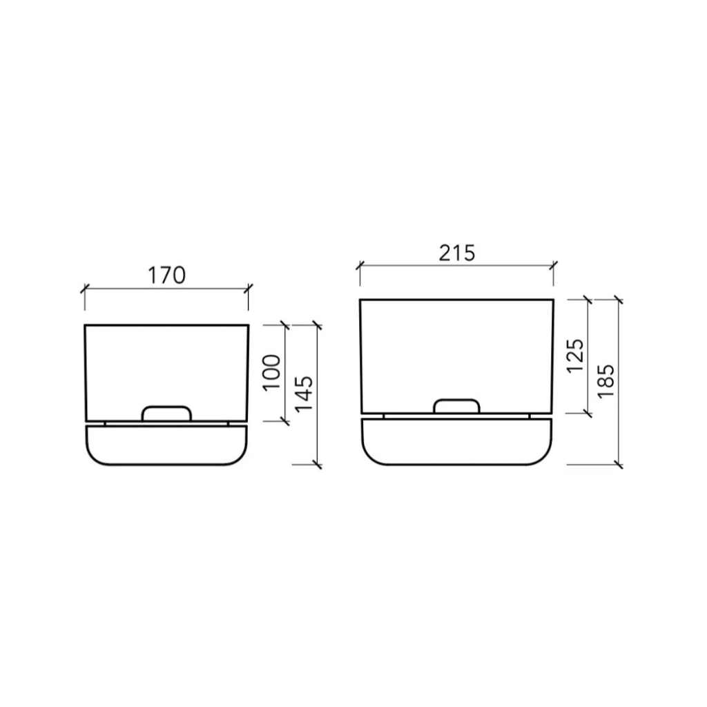 Mr Kitly Pot Dimensions 2 Sizes