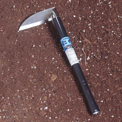 Nisaku Nejiri Bent Neck Sickle in Soil