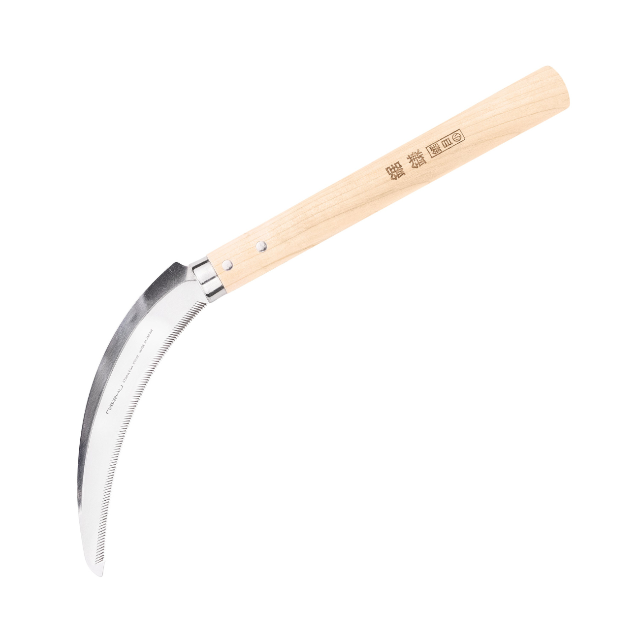 Nisaku Nokome 150 Toothed Sickle, Made in Japan