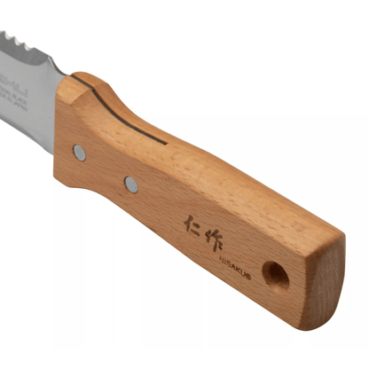 Nisaku Yamakodachi Hori Hori with Wooden Handle