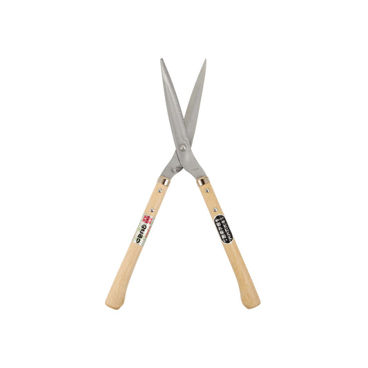 Nokogari Serrated Hedge Shears, Short - Open