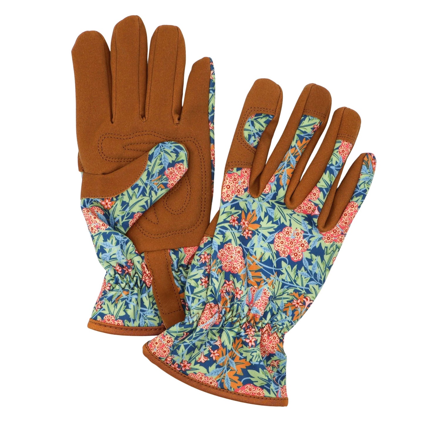Orange Grove William Morris Women's Garden Gloves, Jasmine Blue