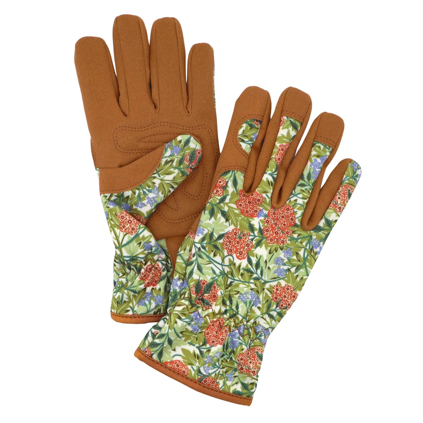 Orange Grove William Morris Women's Garden Gloves, Jasmine Green