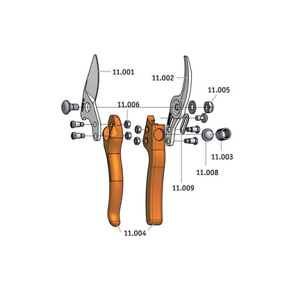 Original Löwe No11 (11.104) Large Bypass Pruner Parts