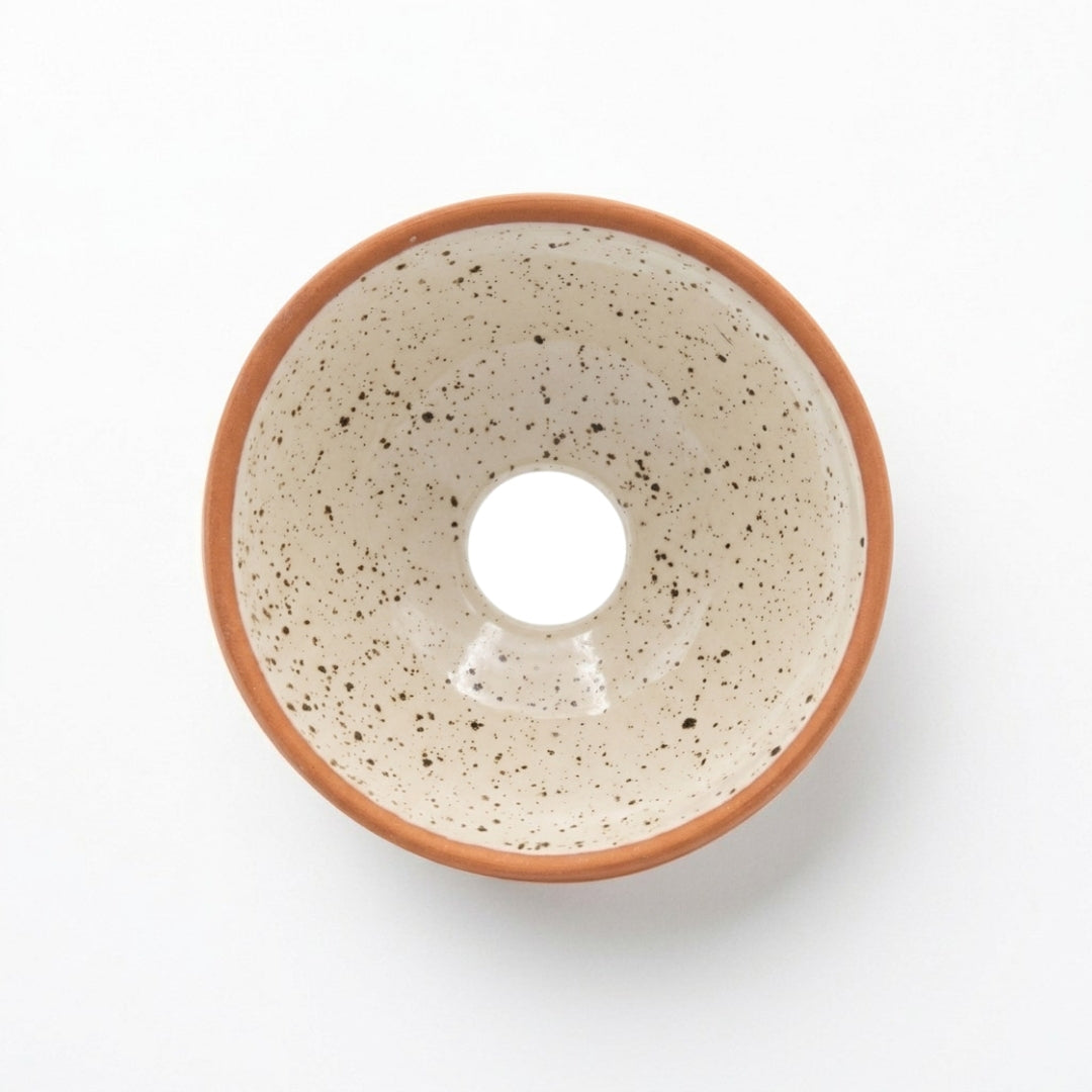 Pepin 'La Bobèche' for Plants with Round Hole, Speckled White