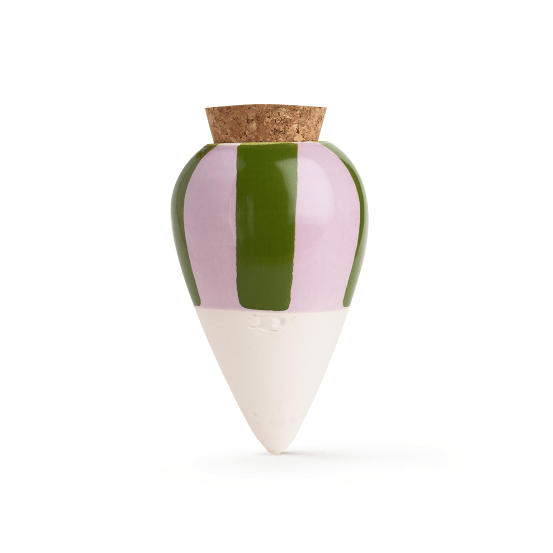 Pepin Olla, Green & Lilac Stripes