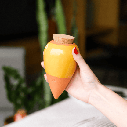 Pepin Olla Watering Spike Mustard Yellow