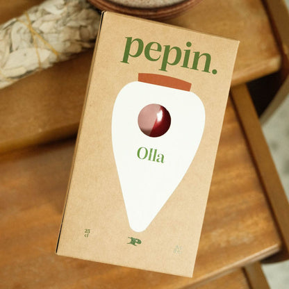 Pepin Pink & Red Striped Olla Boxed