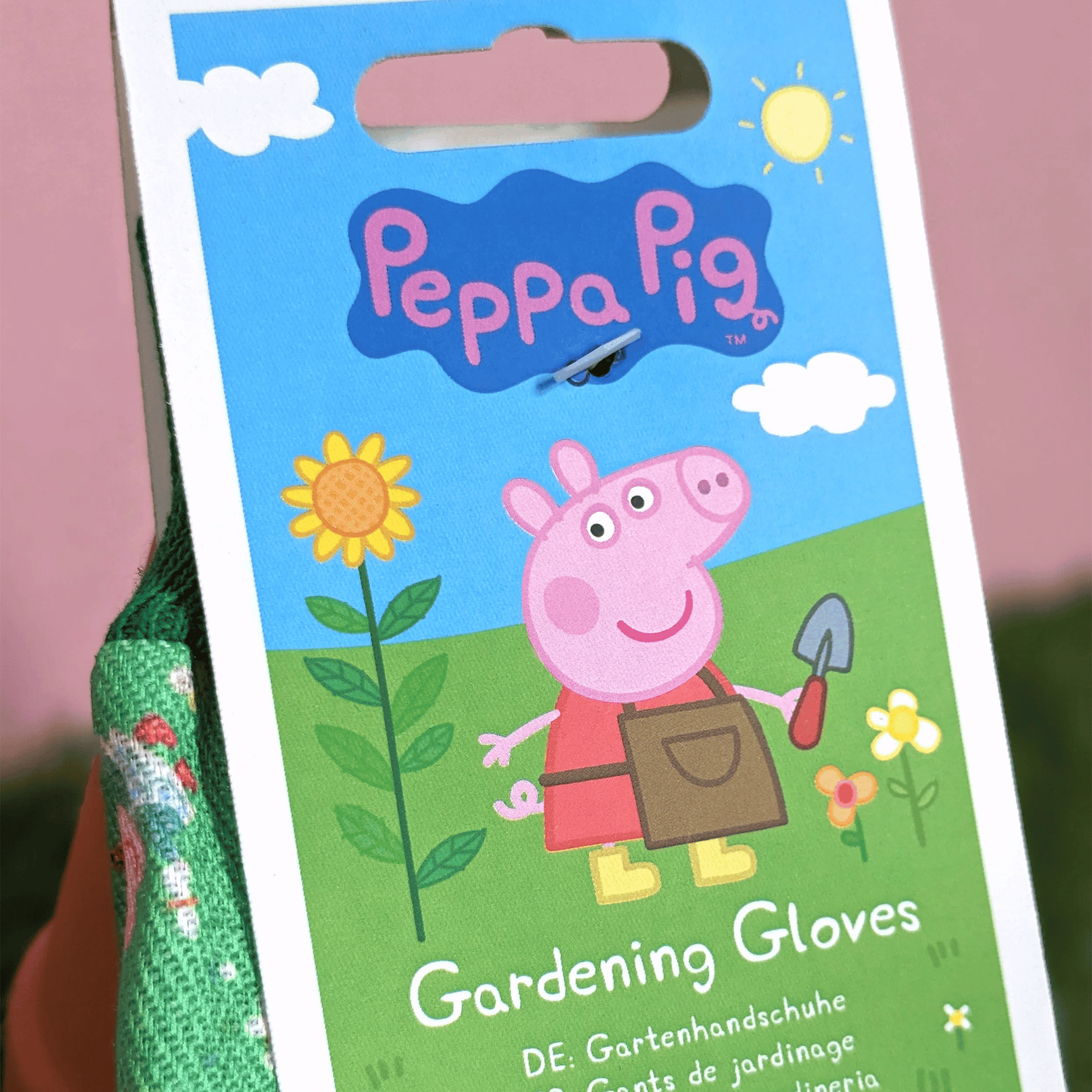 Peppa Pig Kids Garden Gloves Header Card