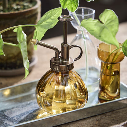 Ryset Vintage-Style Glass Plant Mister, Amber