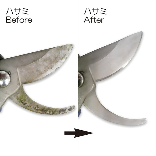 Secateur Cleaning Before & After