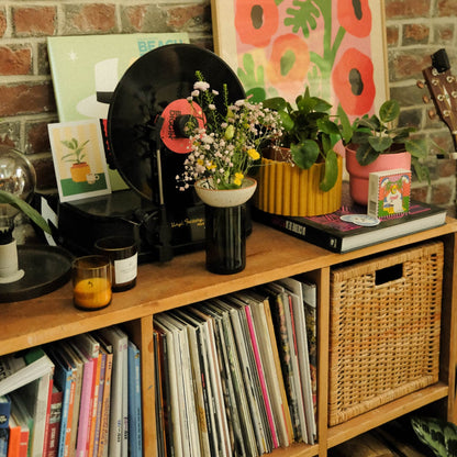 Small Flower Arrangement on Cabinet