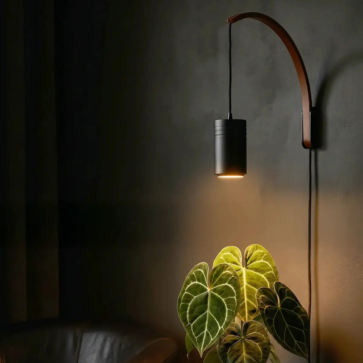 Soltech Luna Mocha Wood Pendant Light Wall Mount