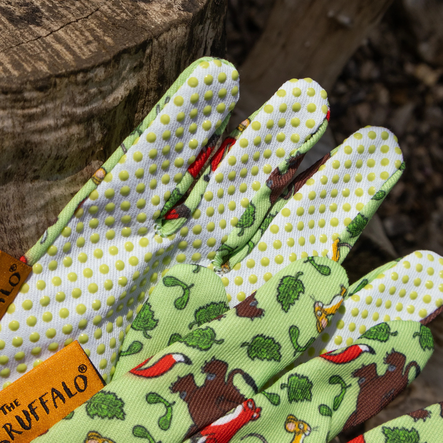 The Gruffalo Kids Garden Gloves Palms