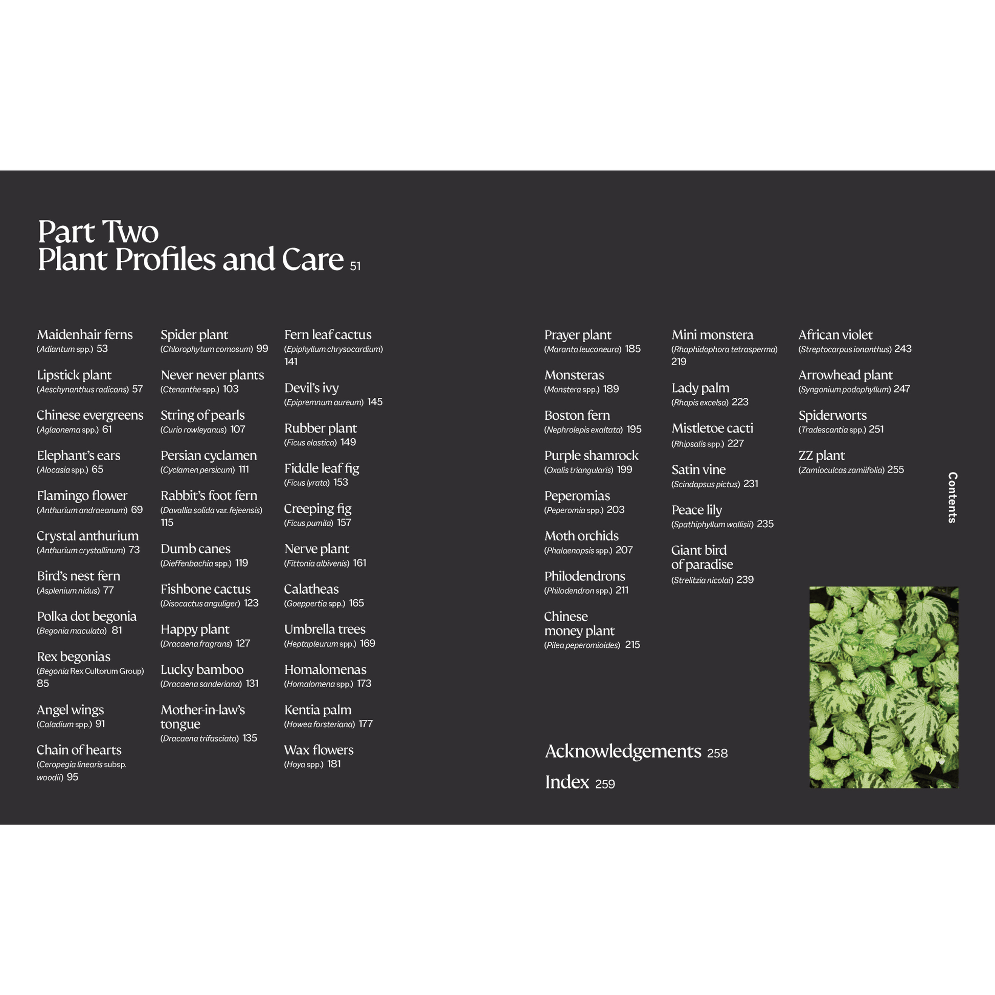 The Plant Book - Plant Profiles