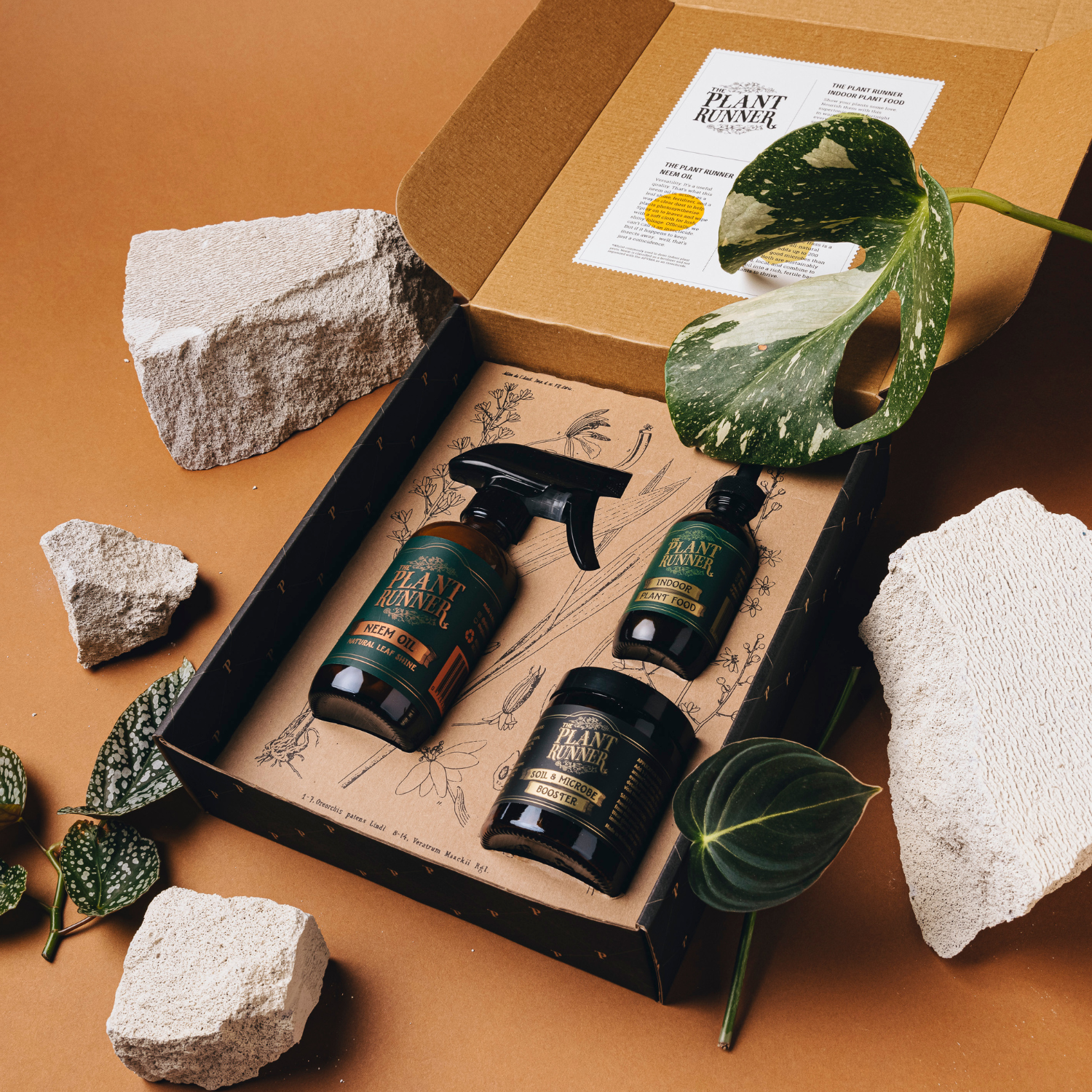 The Plant Runner Plant Care Booster Kit Contents