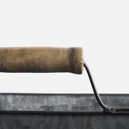 Vintage Wooden Handle on Garden Caddy