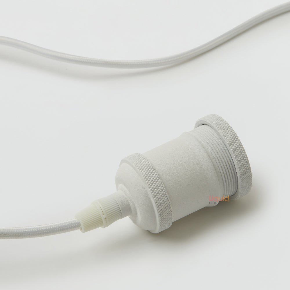 White Plug-In Pendant for Lampshade