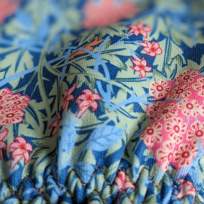 William Morris Patterned Garden Gloves, Jasmine Blue