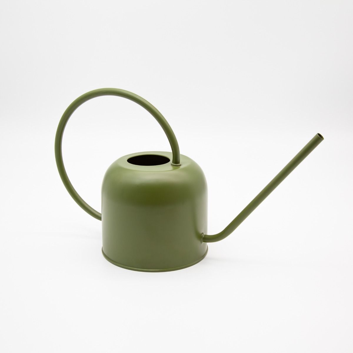 Potted 'Como' 1.7L Steel Indoor Watering Can in Avocado Finish