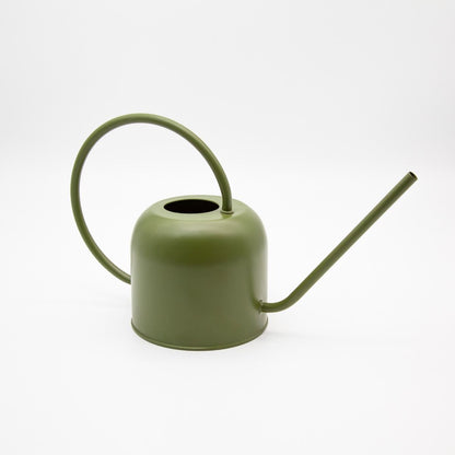 Potted 'Como' 1.7L Steel Indoor Watering Can in Avocado Finish