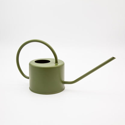 Potted Porto 1L Indoor Watering Can in Matt Avocado Finish