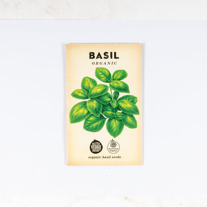 Grow your own basil with these certified Australian Organic basil seeds.