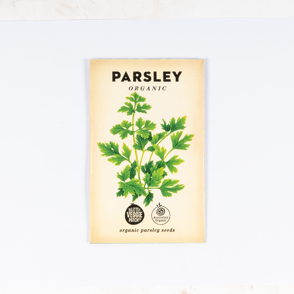 Grow your own parsley with these certified Australian Organic parsley seeds.