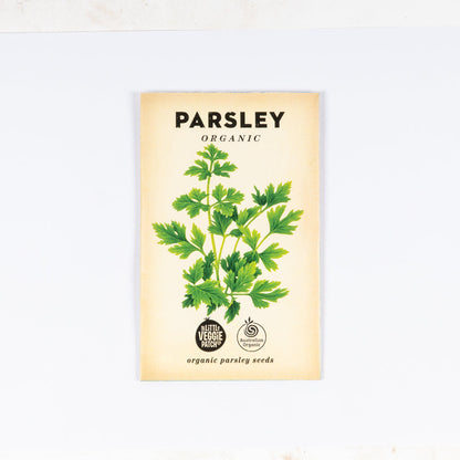 Grow your own parsley with these certified Australian Organic parsley seeds.