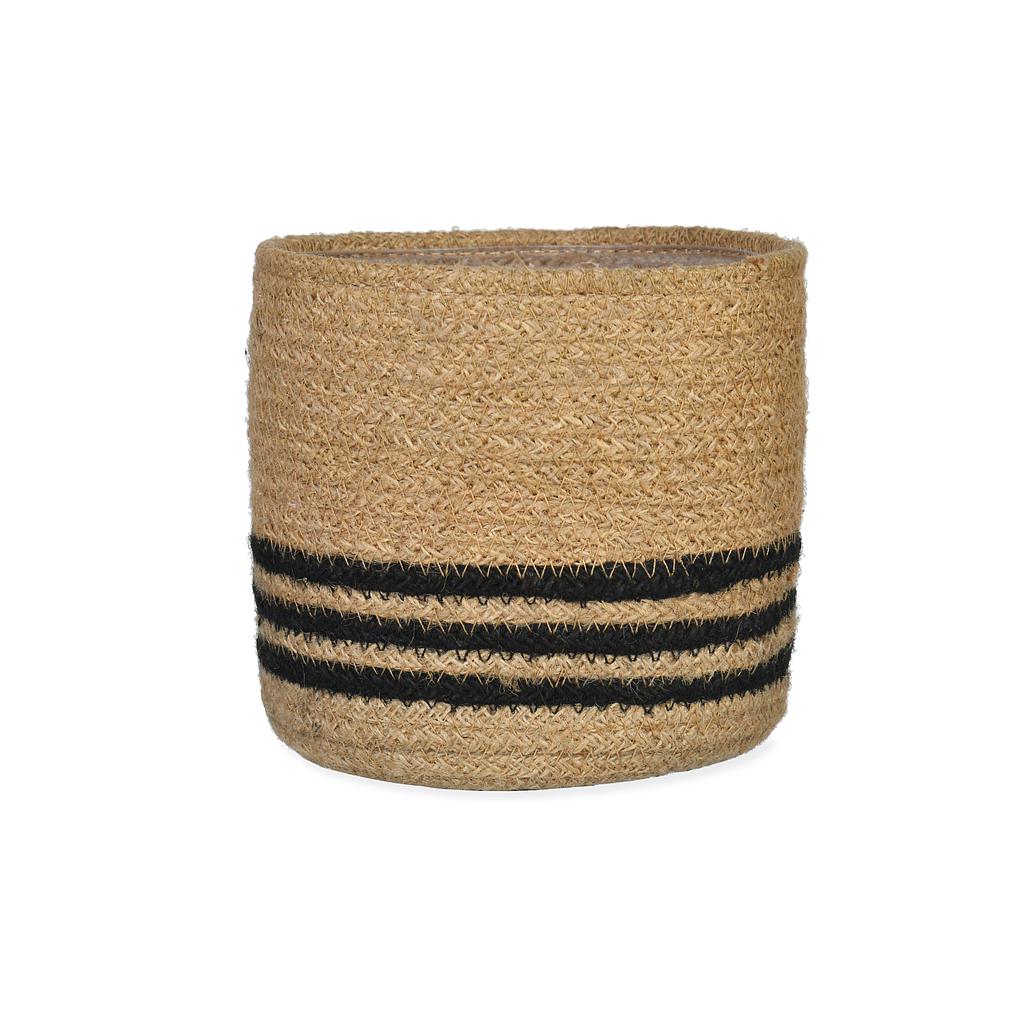 Striped Jute Pot