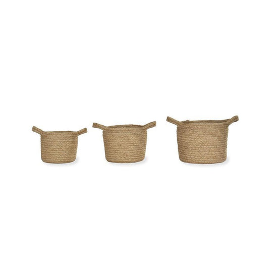 Set of 3 Woven Pots