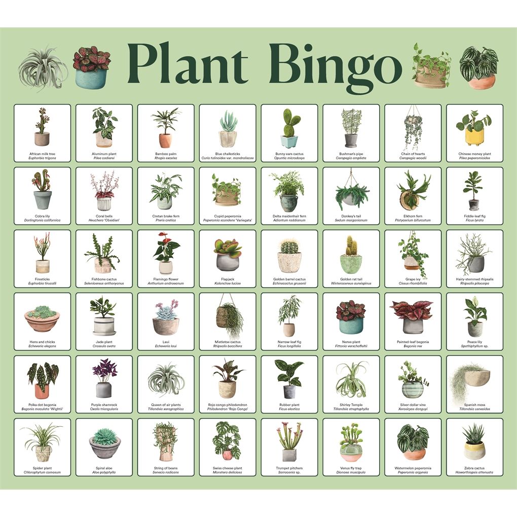 Plant Bingo Card 1