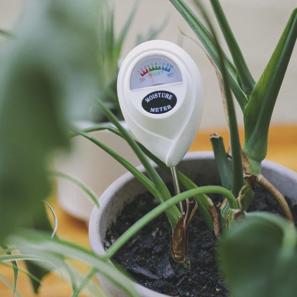 No batteries needed, this soil moisture meter is very simple to use.
