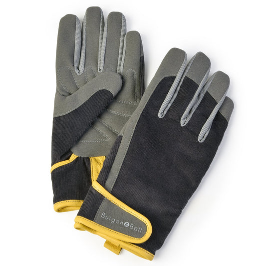 Burgon & Ball 'Dig the Glove' Men's Gardening Gloves, Slate Corduroy