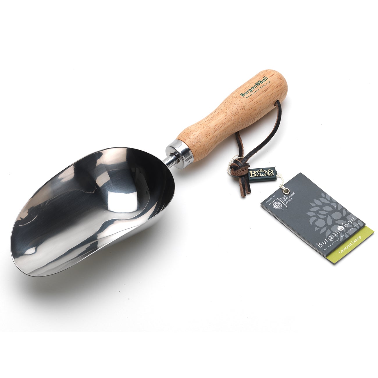 This stainless steel compost scoop is endorsed by the Royal Horticultural Society, perhaps the ultimate accolade in the gardening world.