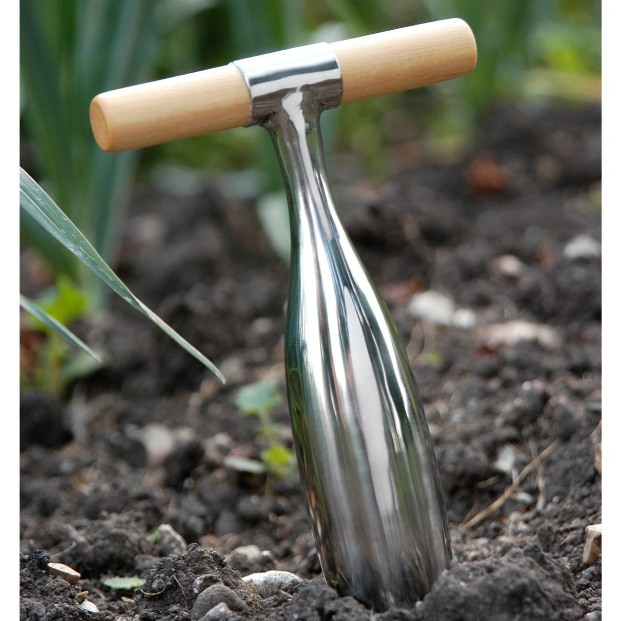 This stylish and tactile dibber is invaluable for planting seeds, seedlings and bulbs.