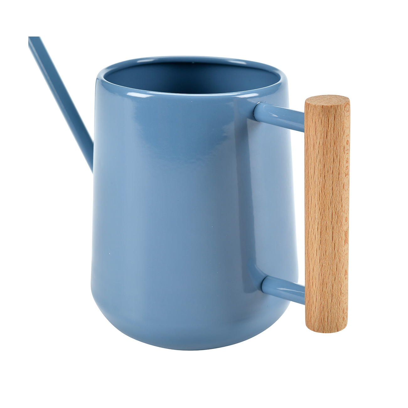 Burgon & Ball Metal Indoor Watering Can with Wooden Handle, Heritage Blue